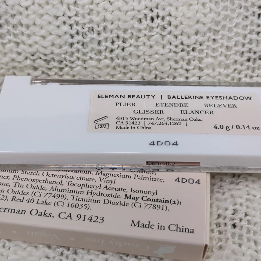 Eleman Ballerine Eyeshadow Palette, 4g/0.14oz